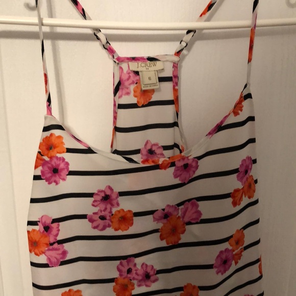 J Crew Floral Stripey Cami - Picture 2 of 3